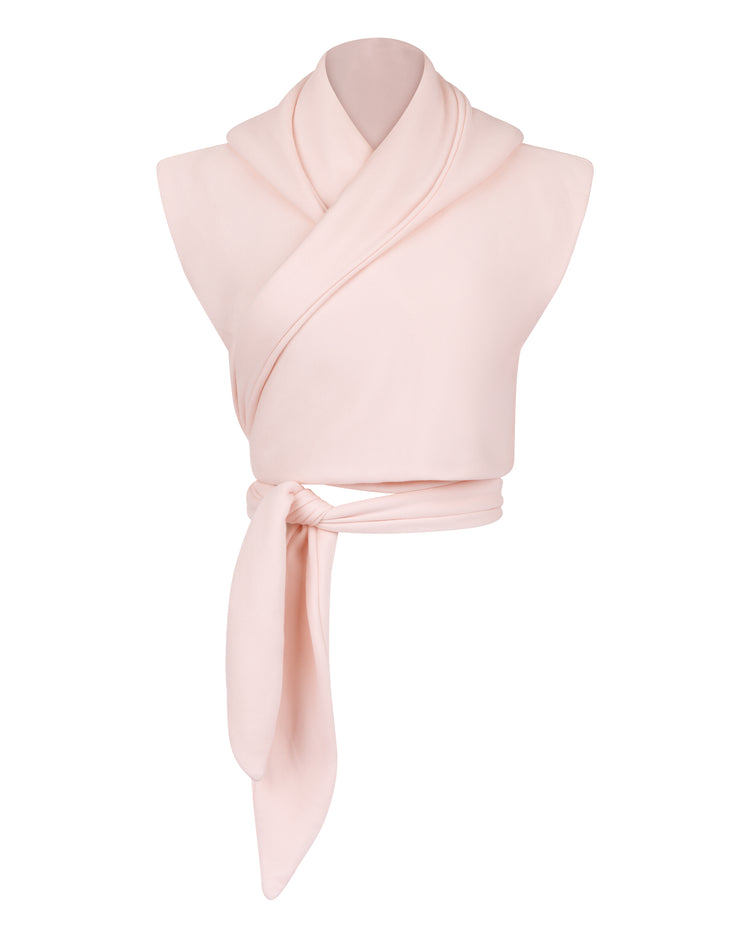 CLOUD WRAP VEST // PINK MIST