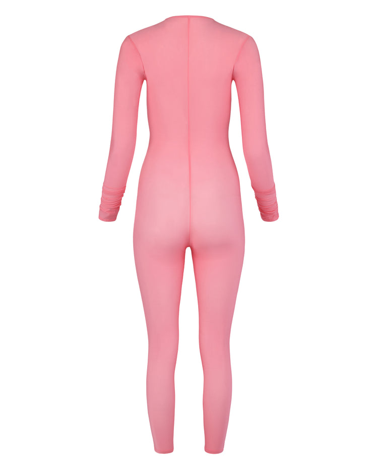 SHEER SHIMMER CATSUIT // PLUMERIA