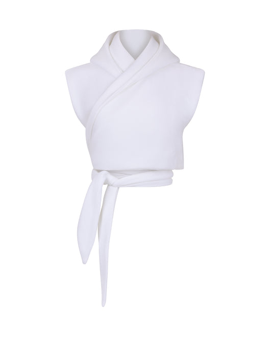 CLOUD WRAP VEST // OPTIC WHITE