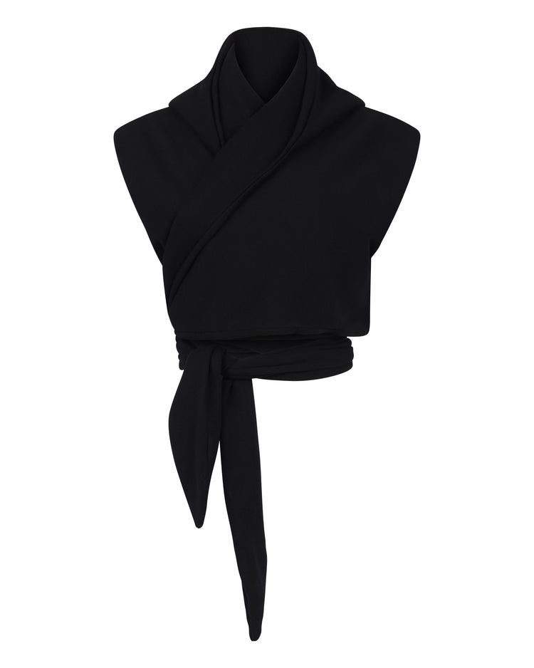 CLOUD WRAP VEST // VERY BLACK