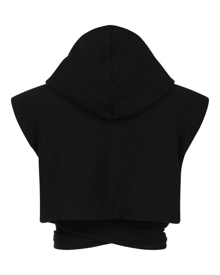 CLOUD WRAP VEST // VERY BLACK