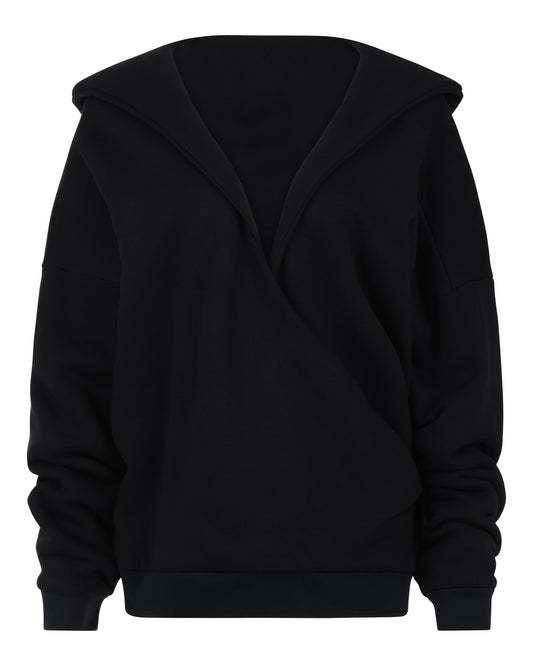 OVERSIZED CLOUD HOODIE // VERY BLACK