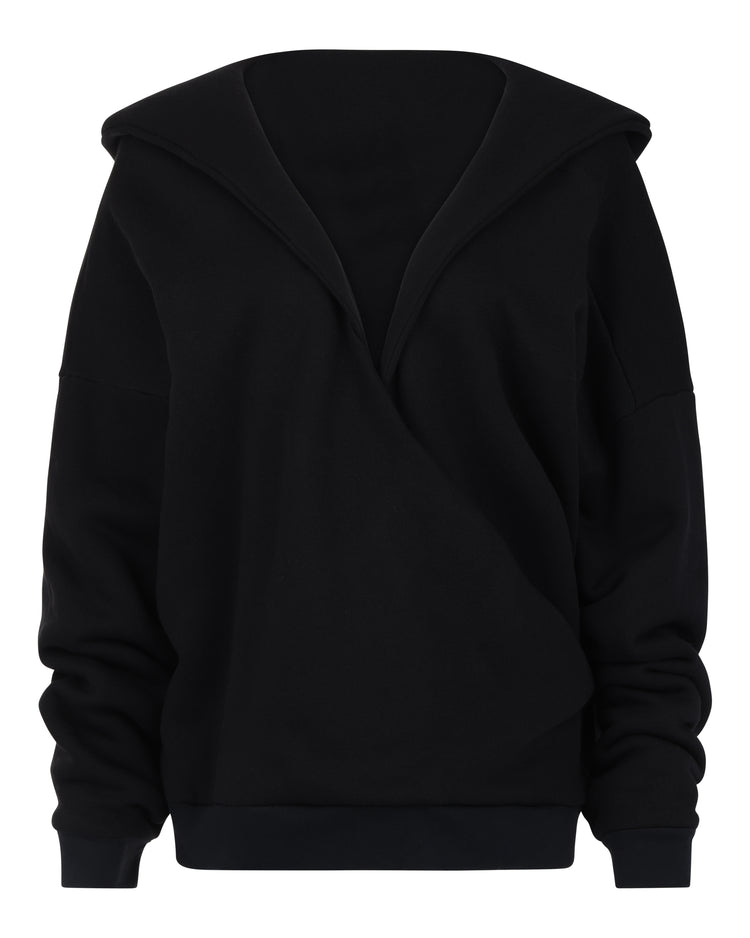 OVERSIZED CLOUD HOODIE // VERY BLACK