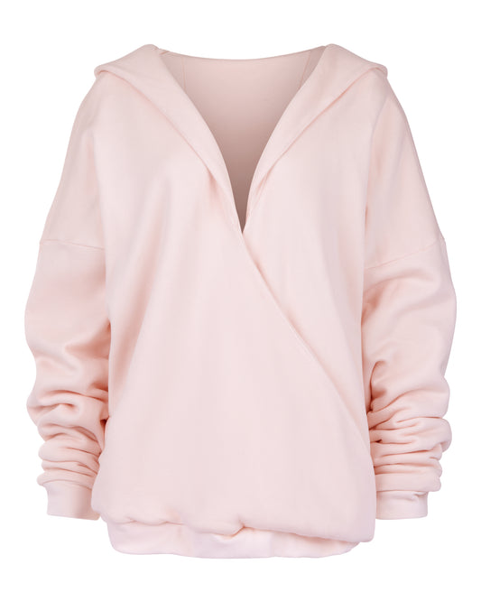 OVERSIZED CLOUD HOODIE // PINK MIST