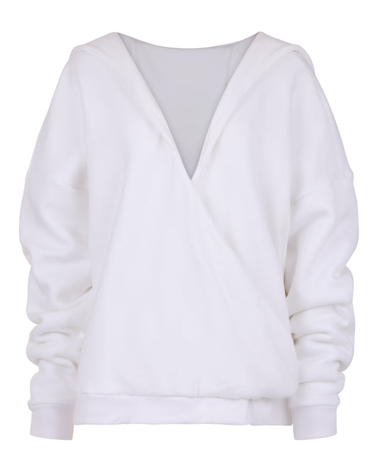 OVERSIZED CLOUD HOODIE // OPTIC WHITE