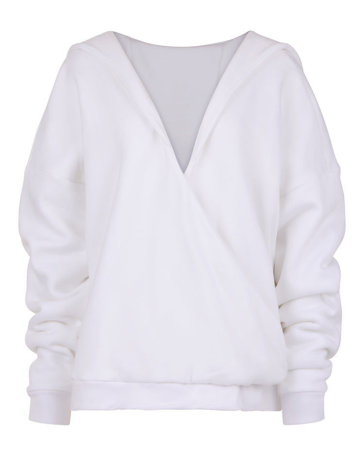 OVERSIZED CLOUD HOODIE // OPTIC WHITE
