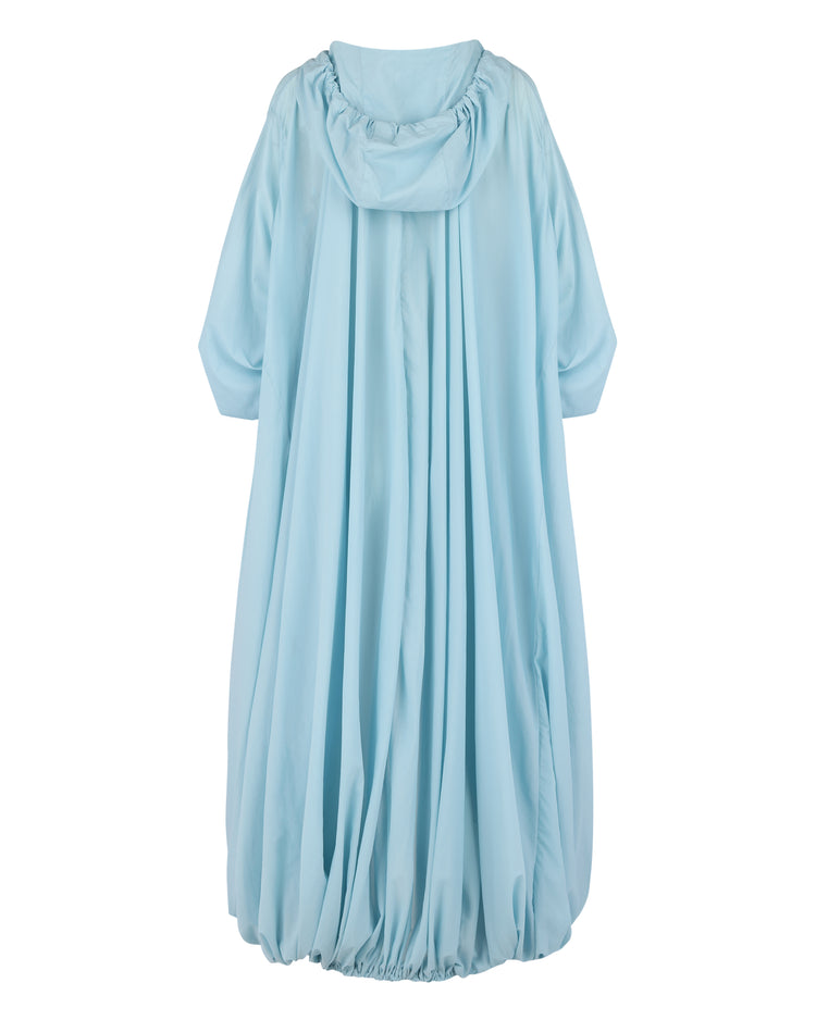 HOODED BALLOON WINDBREAKER // AQUAMARINE