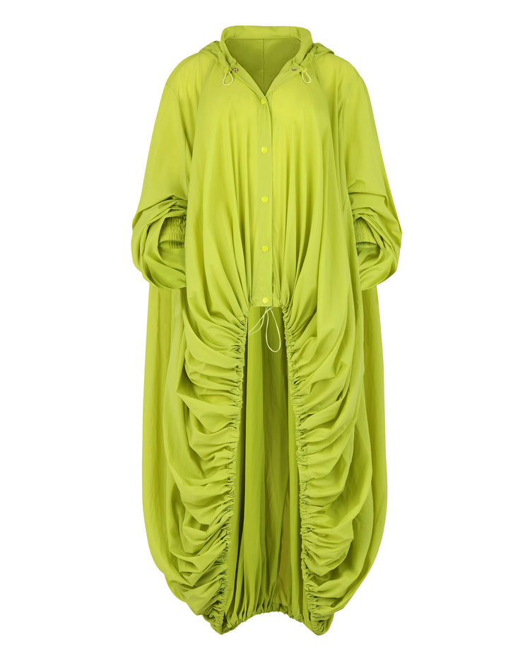 HOODED BALLOON WINDBREAKER // KIWI