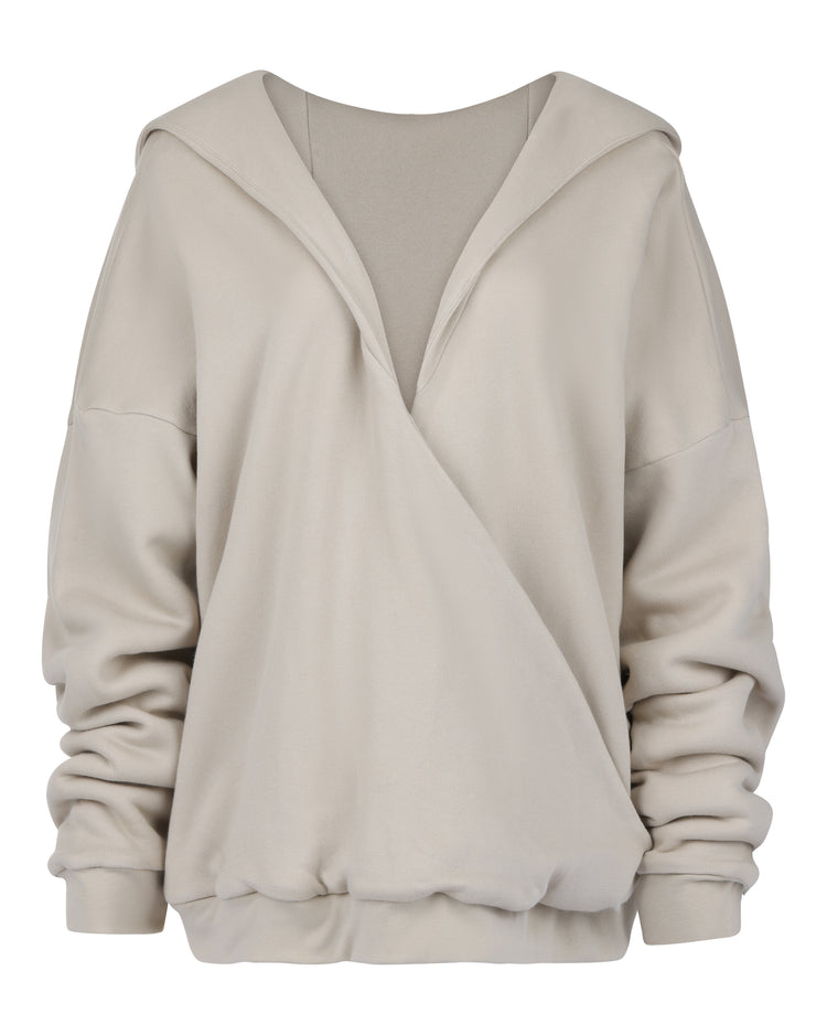 OVERSIZED CLOUD HOODIE // COSMIC LATTE