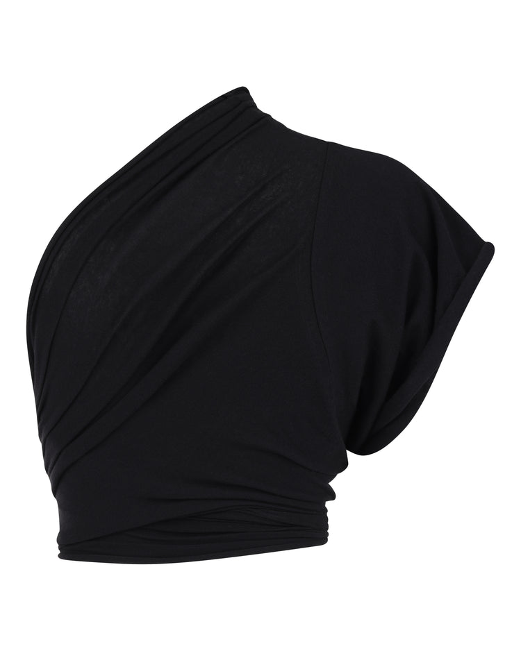 RAW EDGE ONE SLEEVE T-SHIRT // MAGNETIC