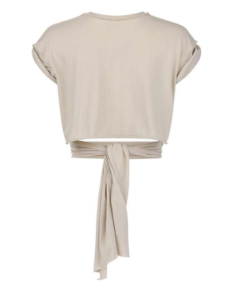 JERSEY RIPPED TEE // COSMIC LATTE