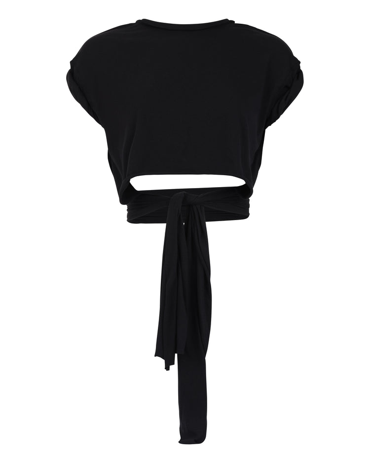 JERSEY RIPPED TEE // VERY BLACK