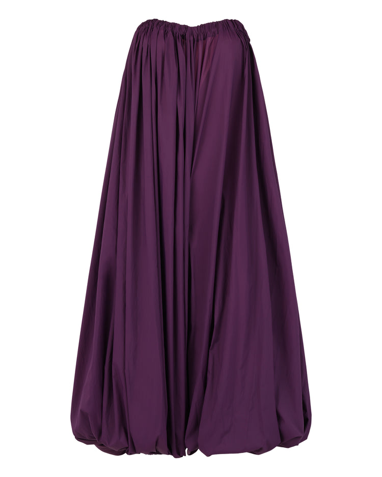 BALLOON JUMPSUIT // EGGPLANT