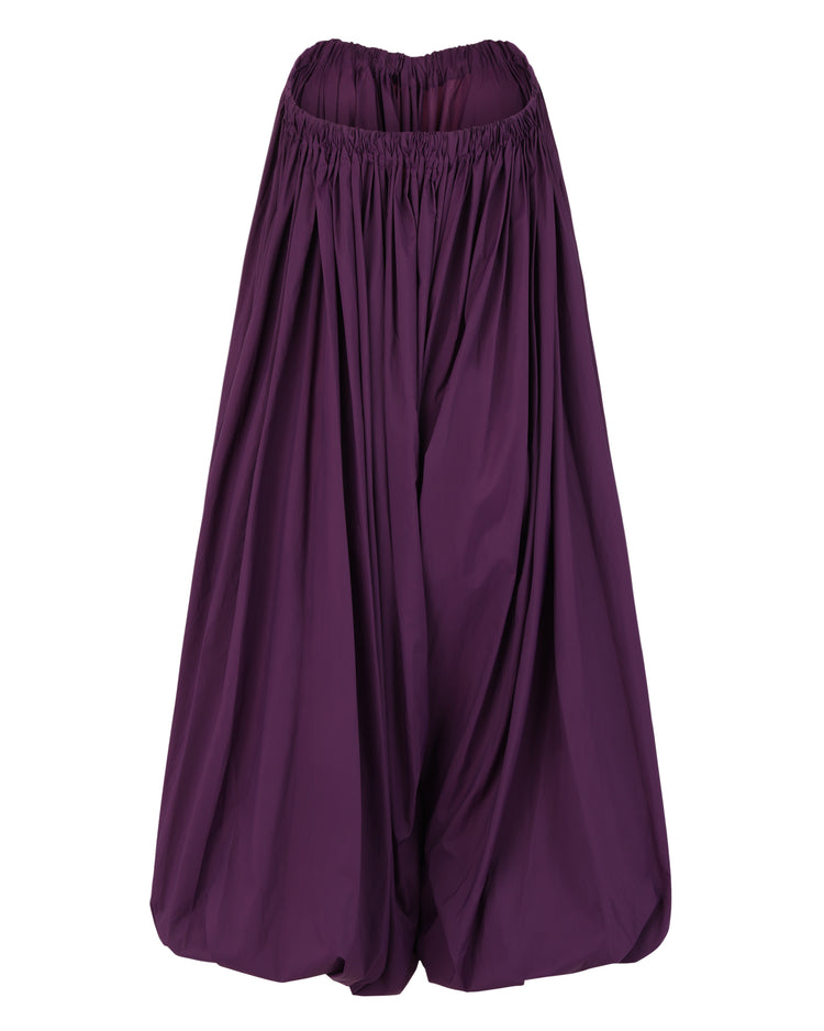 BALLOON JUMPSUIT // EGGPLANT