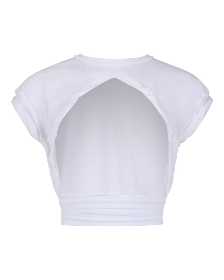 JERSEY RIPPED TEE // OPTIC WHITE