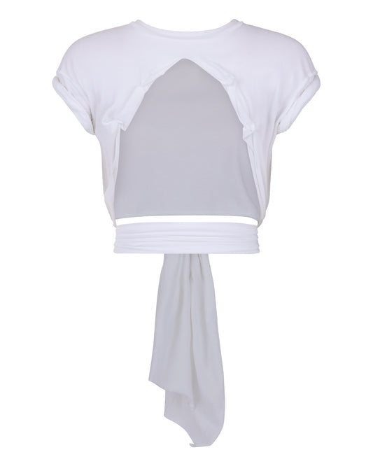 JERSEY RIPPED TEE // OPTIC WHITE