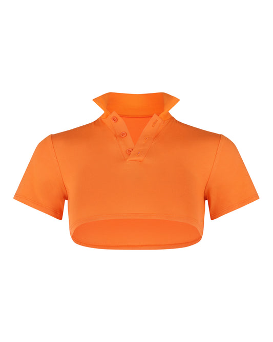 MODAL MICRO POLO // PERSIMMON