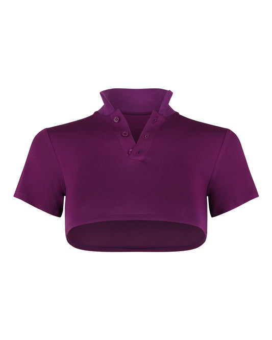 MODAL MICRO POLO // EGGPLANT