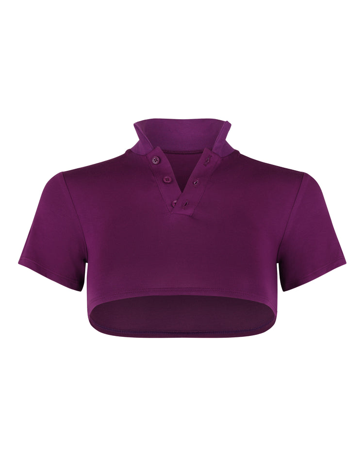 MODAL MICRO POLO // EGGPLANT