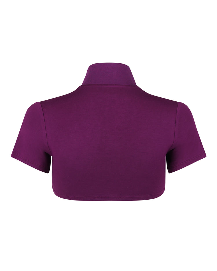 MODAL MICRO POLO // EGGPLANT