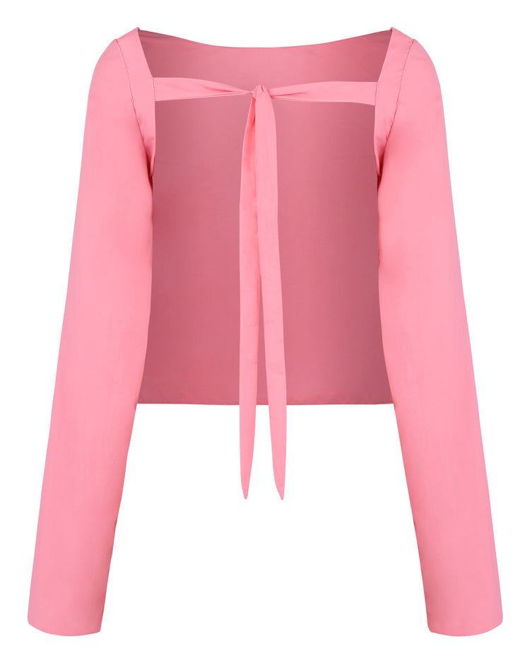 WINDBREAKER OPEN BACK BLOUSE // PLUMERIA