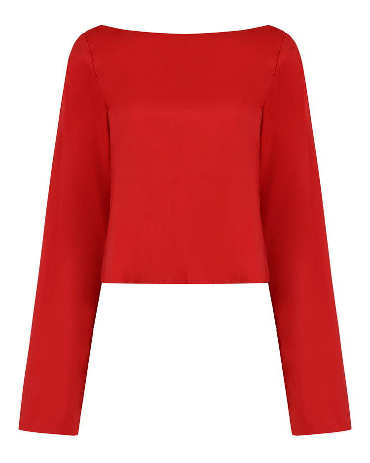WINDBREAKER OPEN BACK BLOUSE // ADRENALINE RUSH