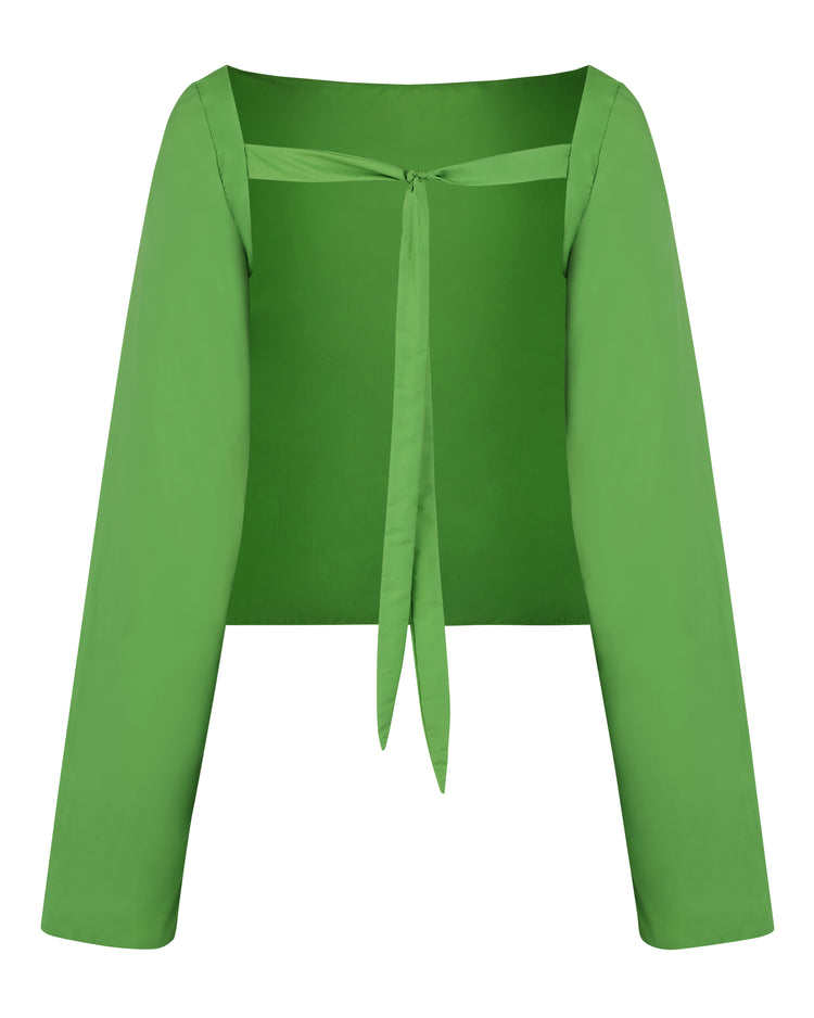 WINDBREAKER OPEN BACK BLOUSE // FROG