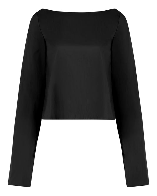 WINDBREAKER OPEN BACK BLOUSE // MAGNETIC