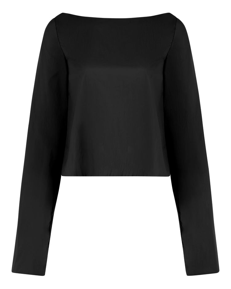 WINDBREAKER OPEN BACK BLOUSE // MAGNETIC