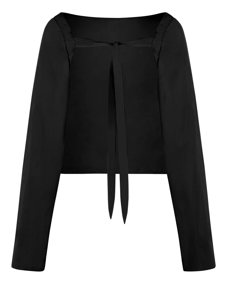 WINDBREAKER OPEN BACK BLOUSE // MAGNETIC