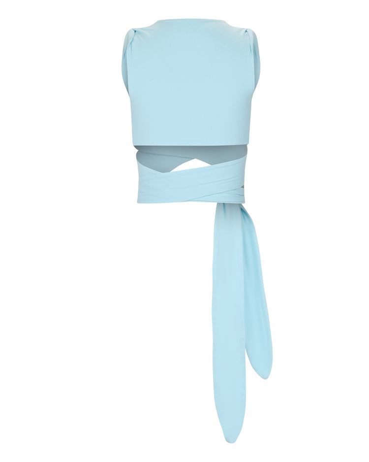 TACK SHOULDER BRALETTE // AQUAMARINE