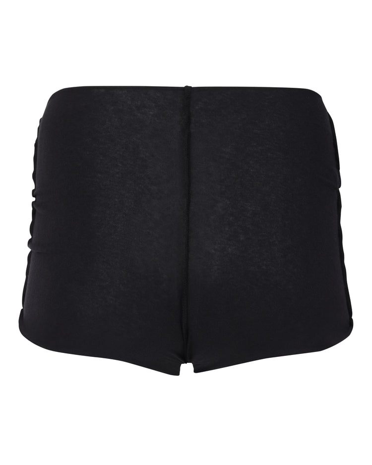 SCRUNCH TAP SHORT // VERY BLACK