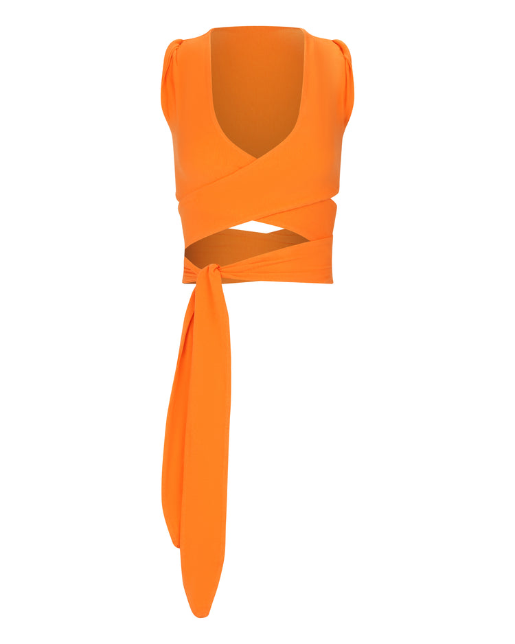 TACK SHOULDER BRALETTE // PERSIMMON