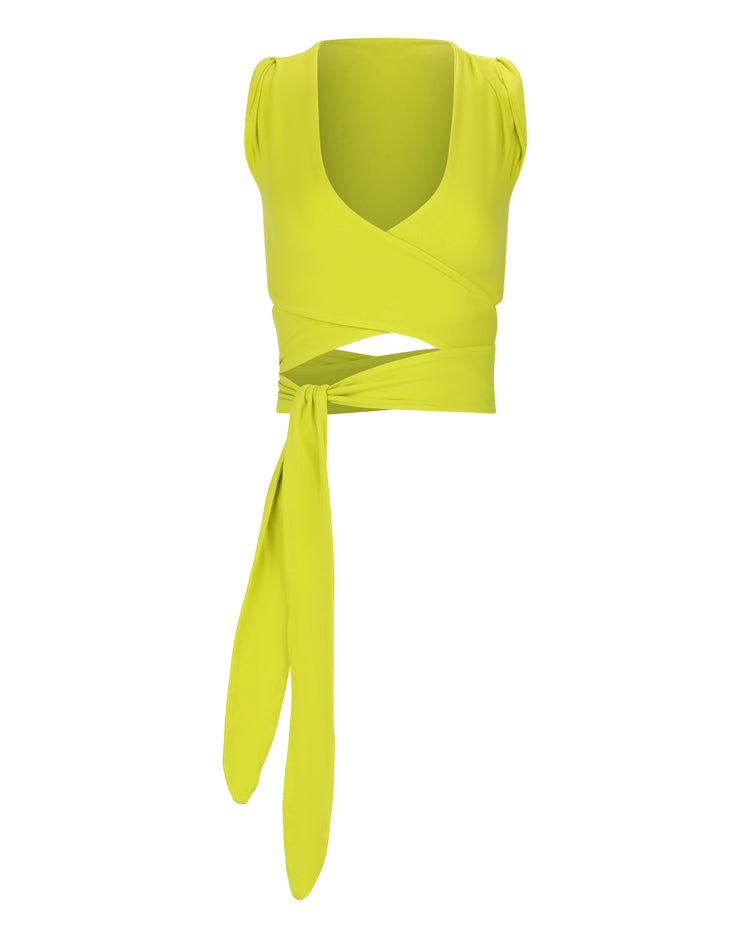 TACK SHOULDER BRALETTE // KIWI
