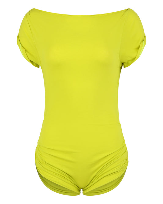 DESTROYED TSHIRT BODYSUIT // KIWI