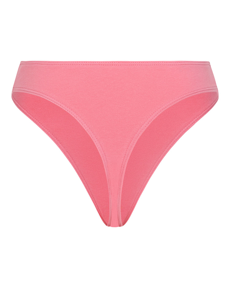 COTTON JERSEY THONG // PLUMERIA