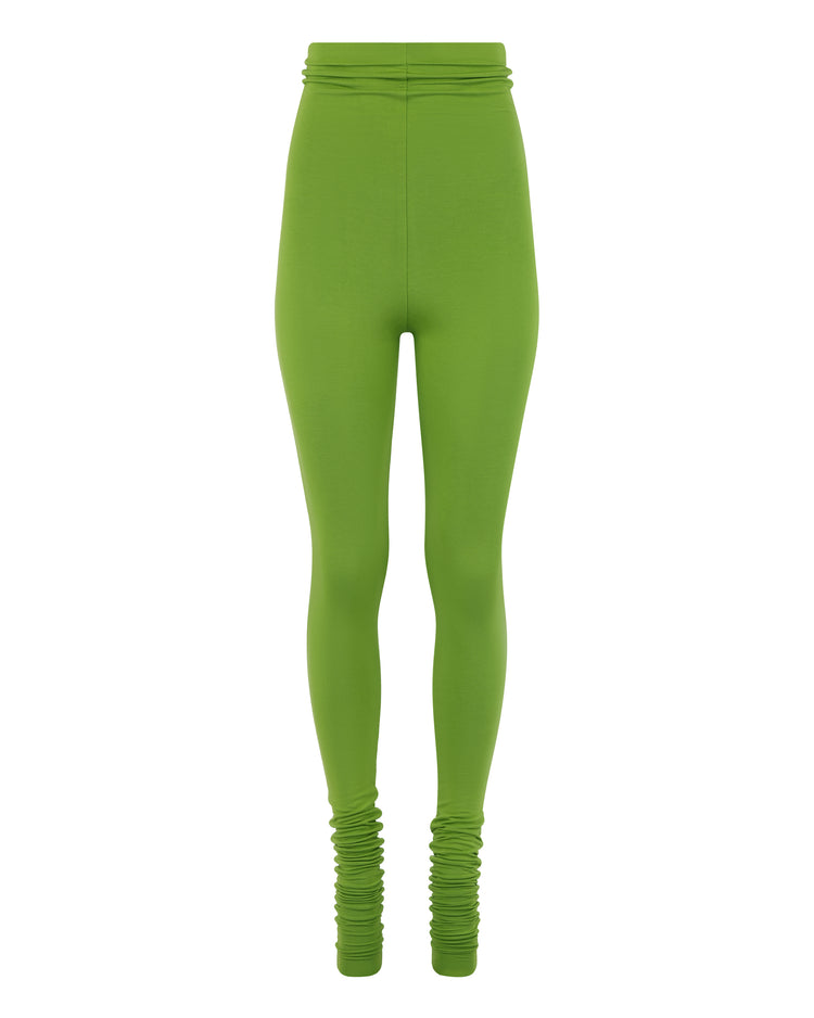 MODAL DOUBLE RAW EDGE LEGGING // FROG