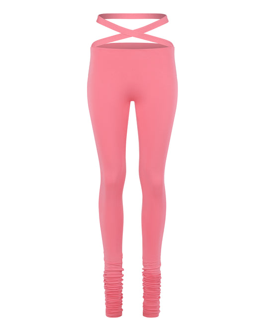 '91 CRISS CROSS LEGGING // PLUMERIA