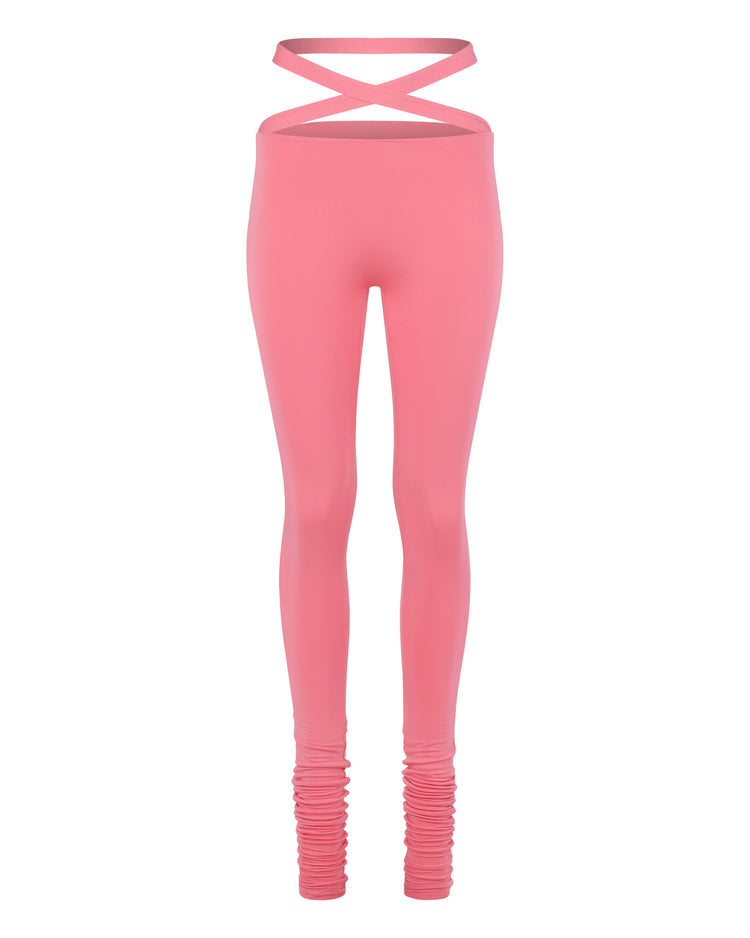 '91 CRISS CROSS LEGGING // PLUMERIA