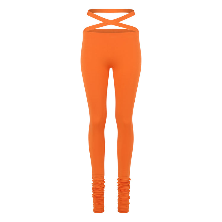 '91 CRISS CROSS LEGGING // PERSIMMON