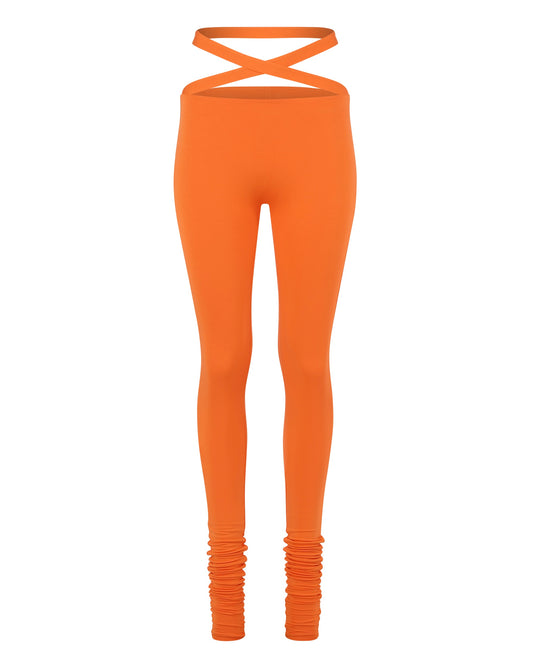 '91 CRISS CROSS LEGGING // PERSIMMON