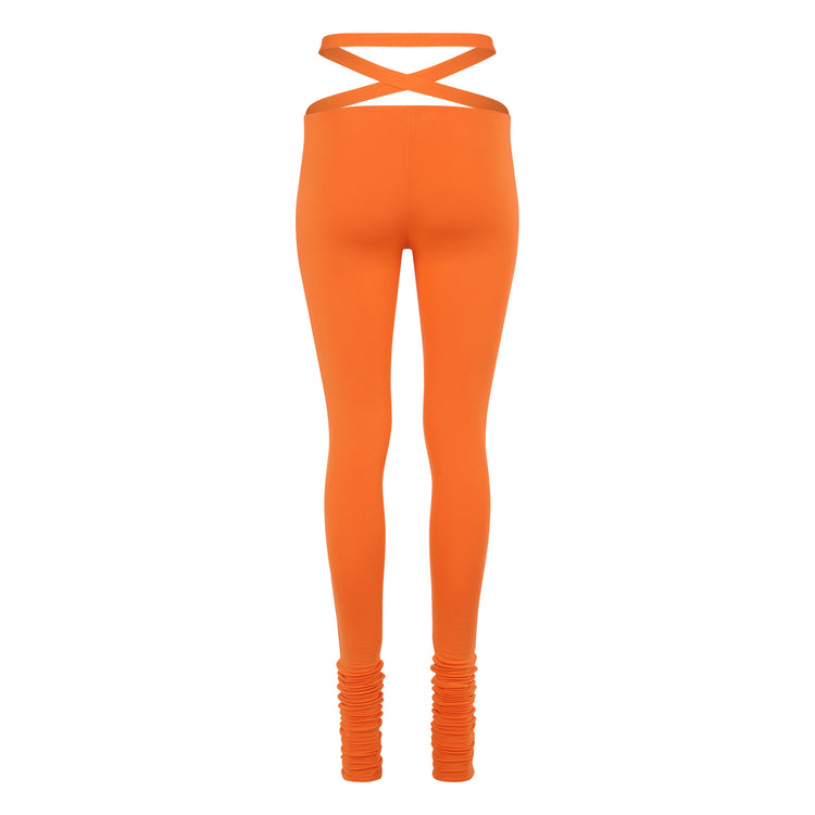 '91 CRISS CROSS LEGGING // PERSIMMON