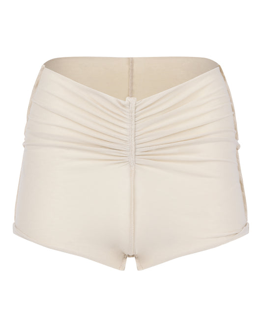 SCRUNCH TAP SHORT // COSMIC LATTE