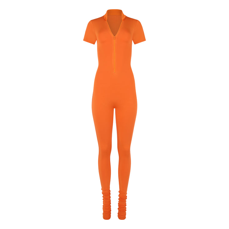 MODAL POLO CATSUIT // PERSIMMON
