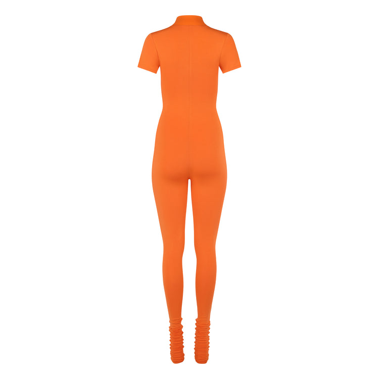 MODAL POLO CATSUIT // PERSIMMON