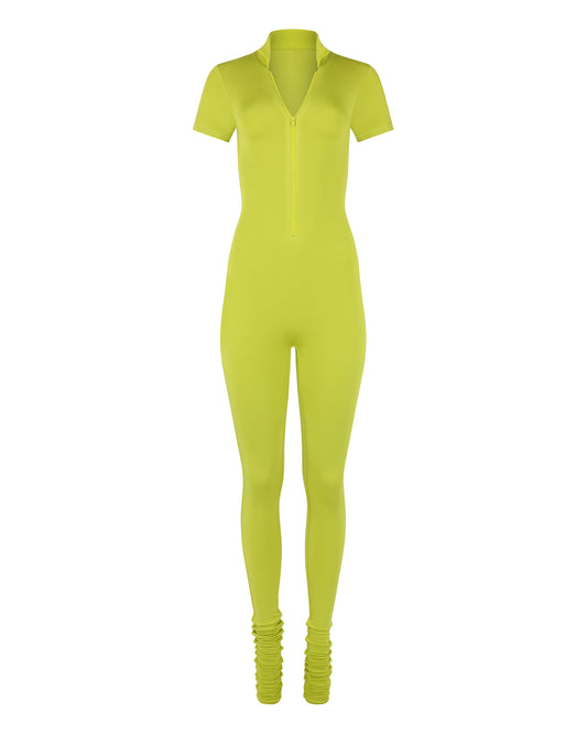 MODAL POLO CATSUIT // KIWI