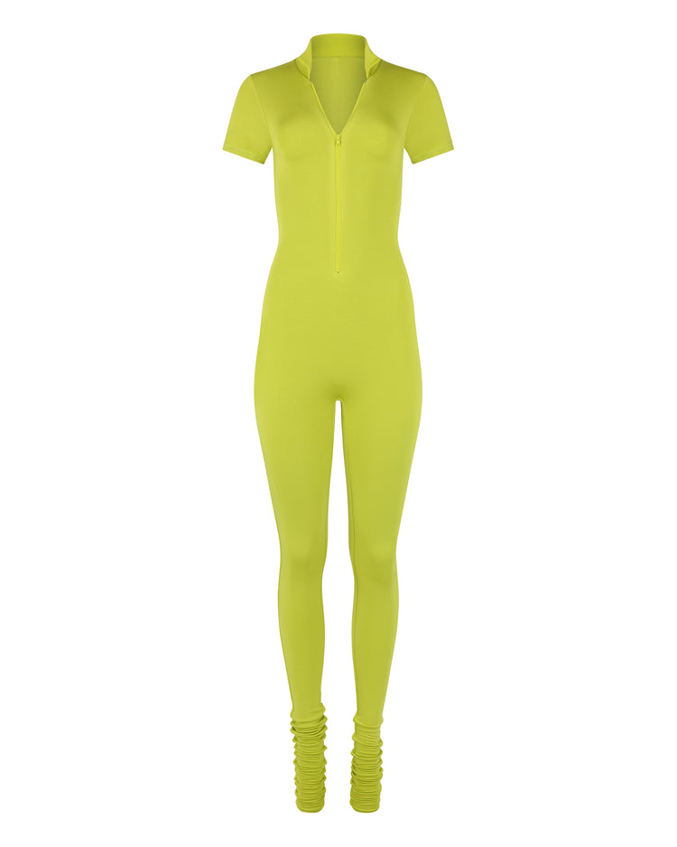 MODAL POLO CATSUIT // KIWI