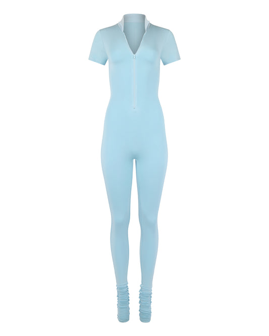 MODAL POLO CATSUIT // AQUAMARINE