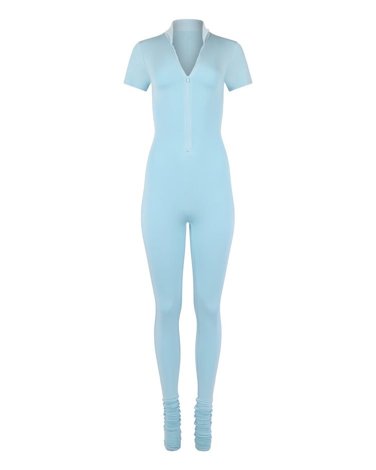 MODAL POLO CATSUIT // AQUAMARINE