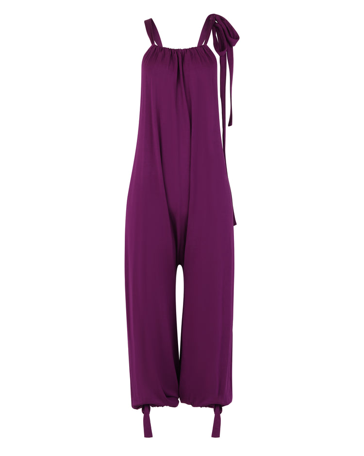 MODAL RELAXED OVERALL // EGGPLANT